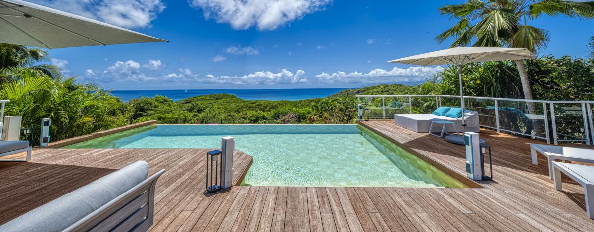 3.Location villa 5 chambres piscine vue mer Le Gosier Guadeloupe_Vue Mer